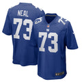 New York Giants Evan Neal Royal Player Game Jersey