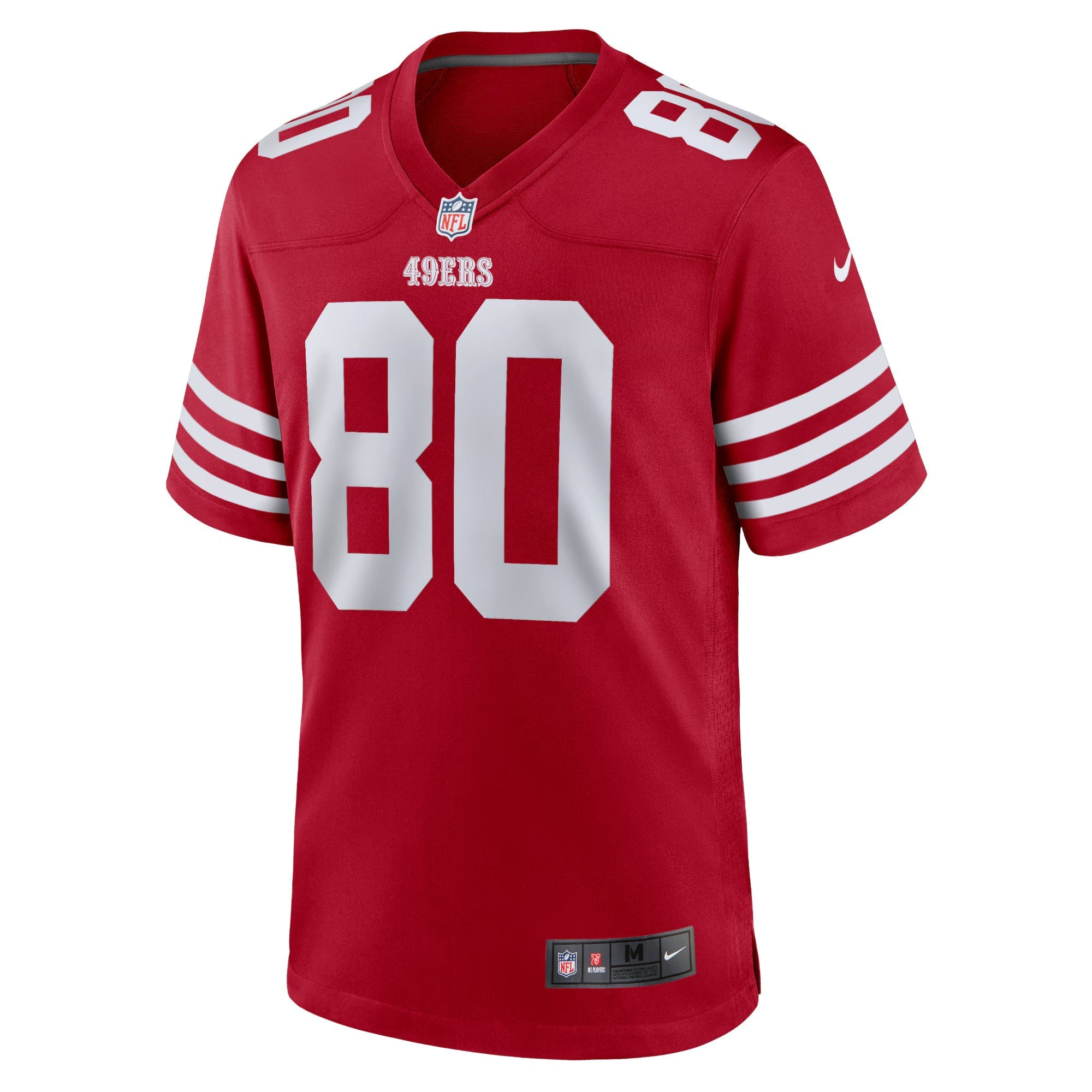 San Francisco 49ers Jerry Rice Scarlet Retired Team Player Game Jersey
