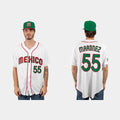 #55 ADRIAN MARTINEZ MEXICO BASEBALL 2023 WORLD BASEBALL CLASSIC JERSEYC WHITE Stitches Baseball Jerseys