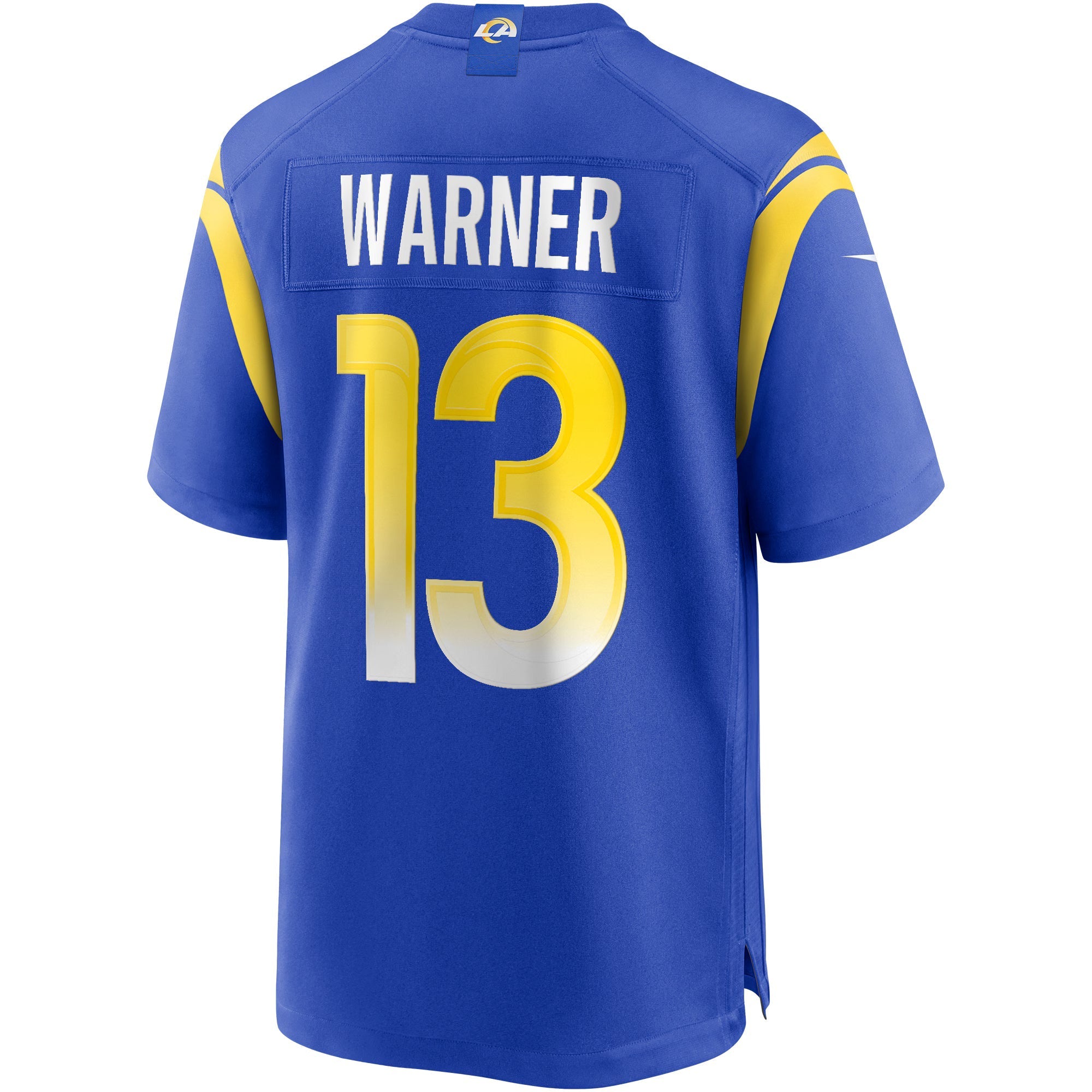 Los Angeles Rams Kurt Warner Royal Game Retired Player Jersey