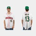 #13 ALAN TREJO MEXICO BASEBALL 2023 WORLD BASEBALL CLASSIC JERSEYC WHITE Stitches Baseball Jerseys