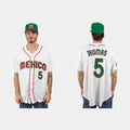 #5 ALEK THOMAS MEXICO BASEBALL 2023 WORLD BASEBALL CLASSIC JERSEYC WHITE Stitches Baseball Jerseys