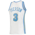 D.Nuggets #3 Allen Iverson 2006-07 Hardwood Classics Swingman Jersey White Stitched American Basketball Jersey