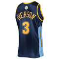 D.Nuggets #3 Allen Iverson Hardwood Classics Authentic 2006 Jersey Navy Stitched American Basketball Jersey