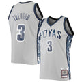 G.Hoyas #3 Allen Iverson 1995-96 Authentic Throwback Jersey Gray Stitched American College Jerseys