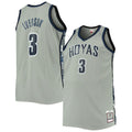 G.Hoyas #3 Allen Iverson Big & Tall 1995-96 Replica Player Jersey Gray Stitched American College Jerseys