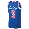 PH.76ers #3 Allen Iverson 1996-97 Hardwood Classics Throwback Swingman Jersey Royal Stitched American Basketball Jersey