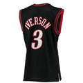 PH.76ers #3 Allen Iverson 2000-01 Hardwood Classics Swingman Jersey Black Stitched American Basketball Jersey