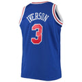 PH.76ers #3 Allen Iverson Big & Tall Hardwood Classics Swingman Jersey Royal Stitched American Basketball Jersey