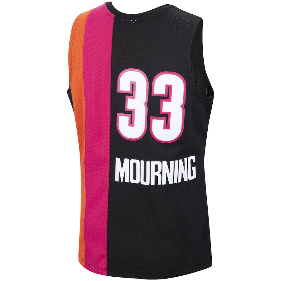 M.Heat #33 Alonzo Mourning Miami Heat 2005-06 Hardwood Classics Swingman Jersey Black Stitched American Basketball Jersey