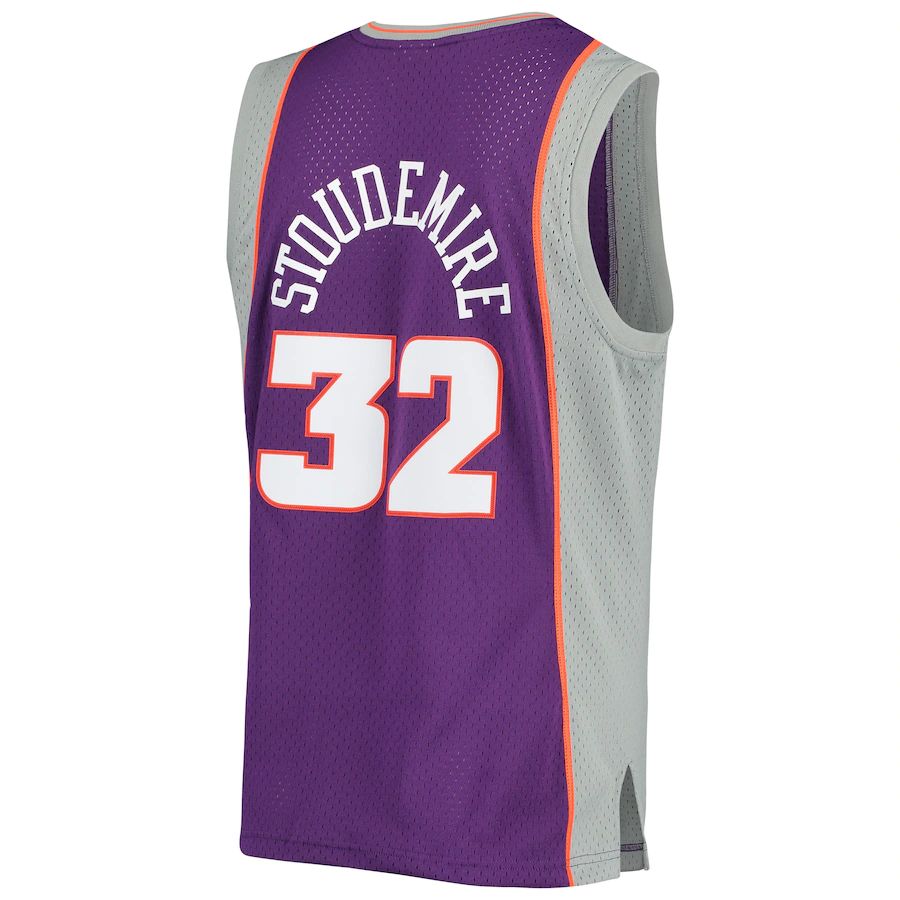 P.Suns #32 Amar'e Stoudemire 2002-2003 Authentic Hardwood Classics Swingman Jersey Purple Stitched American Basketball Jersey