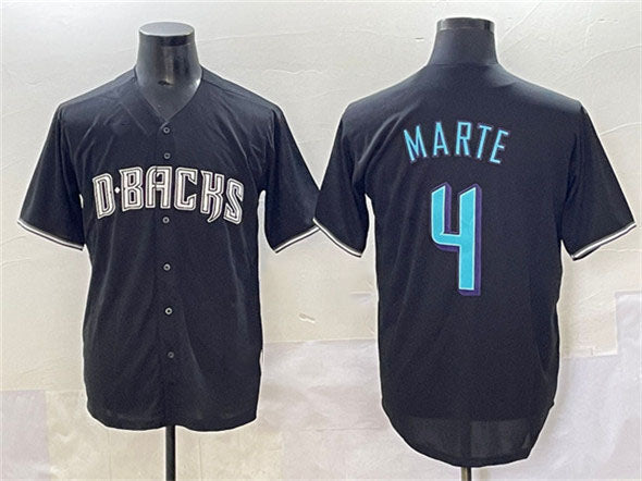 Arizona Diamondbacks #4 Ketel Marte Black Stitched Baseball Jersey