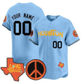 Custom Houston Astros Love Street & Peace Sign Patch Vapor Premier Limited V2 All Stitched Baseball Jersey
