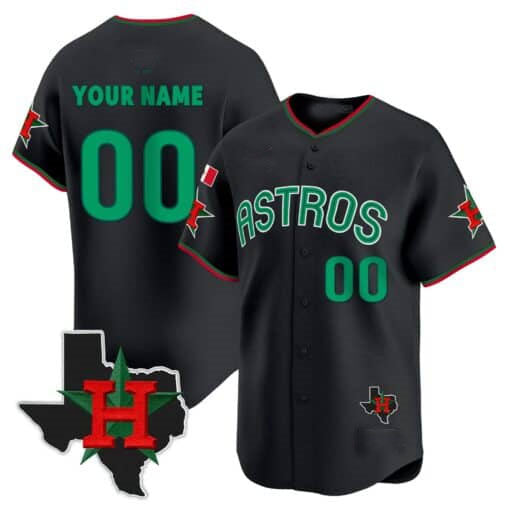 Custom Houston Astros Mexico Texas Patch Vapor Premier Limited V3 All Stitched Baseball Jersey