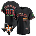 Custom Houston Astros Mexico Texas Patch Vapor Premier Limited All Stitched Baseball Jersey