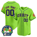 Custom Houston Astros Orbit Patch Vapor Premier Limited All Stitched Baseball Jersey