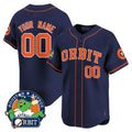 Custom Houston Astros Orbit Patch Vapor Premier Limited All Stitched Baseball Jersey