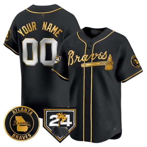 Custom Atlanta Braves 2024 Spring Training Patch Vapor Premier Limited All Stitched Baseball Jersey
