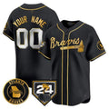 Custom Atlanta Braves 2024 Spring Training Patch Vapor Premier Limited All Stitched Baseball Jersey