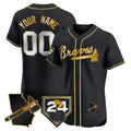 Custom Atlanta Braves 2024 Spring Training & Georgia Patch Vapor Premier Elite All Stitched Baseball Jersey