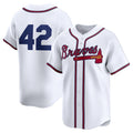 Atlanta Braves 2024 #42 Jackie Robinson Day Home Limited Jersey C White Stitches Baseball Jerseys