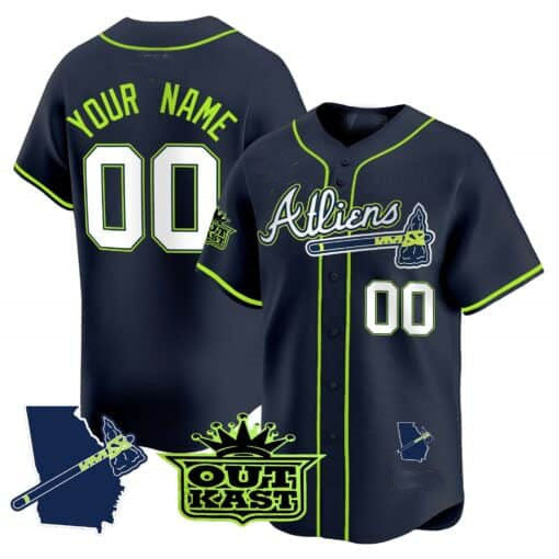 Custom Atlanta Braves Atliens Vapor Premier Limited V2 C All Stitched Baseball Jersey