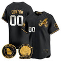 Custom Atlanta Braves Hank Aaron 715th Home Run Patch Vapor Premier Limited V2 C All Stitched Baseball Jersey
