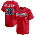 Atlanta Braves #30 Drake Baldwin Red 2025 Alternate Limited Stitched Baseball Jersey