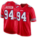B.Bills #94 Landon Jackson Player Red Home Game Football Jerseys