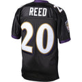 B.Ravens #20 Ed Reed Black 2004 Authentic Throwback Retired Player Jersey Stitched American Football Jerseys
