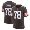 Cleveland Browns Jack Conklin Brown Team Game Jersey