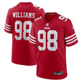 San Francisco 49ers Mykel Williams Scarlet Team Game Jersey