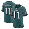 Philadelphia Eagles A.J. Brown Midnight Green Team Game Jersey