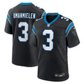 Carolina Panthers Princely Umanmielen Black Team Game Jersey