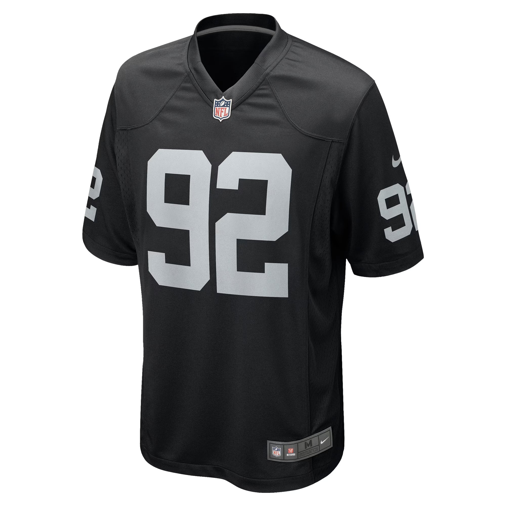 Las Vegas Raiders Richard Seymour Black Retired Player Game Jersey