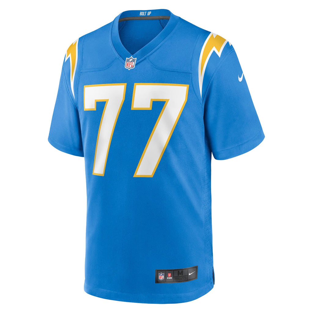 Los Angeles Chargers Zion Johnson Powder Blue Player Game Jersey
