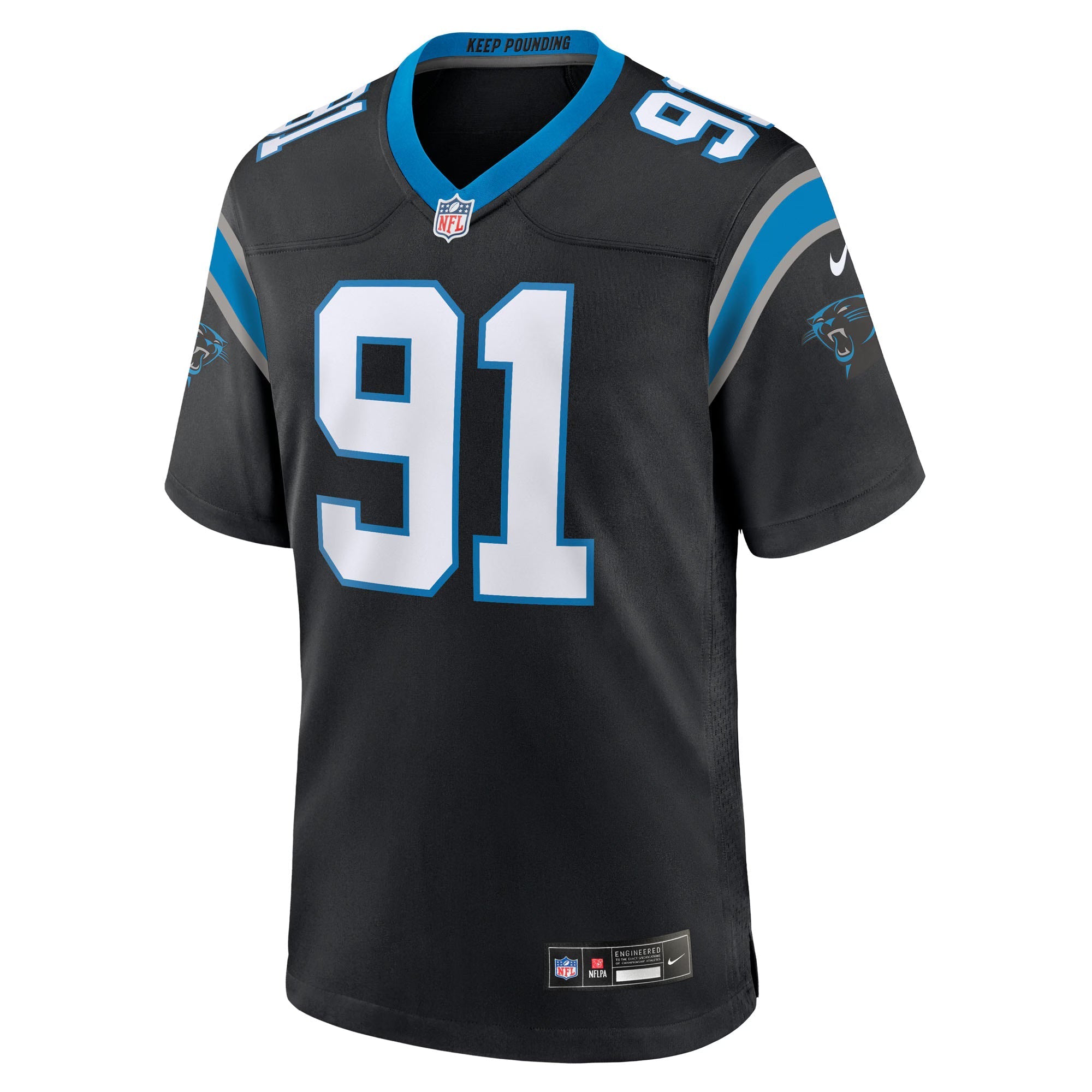 Carolina Panthers Patrick Jones II Black Team Game Jersey
