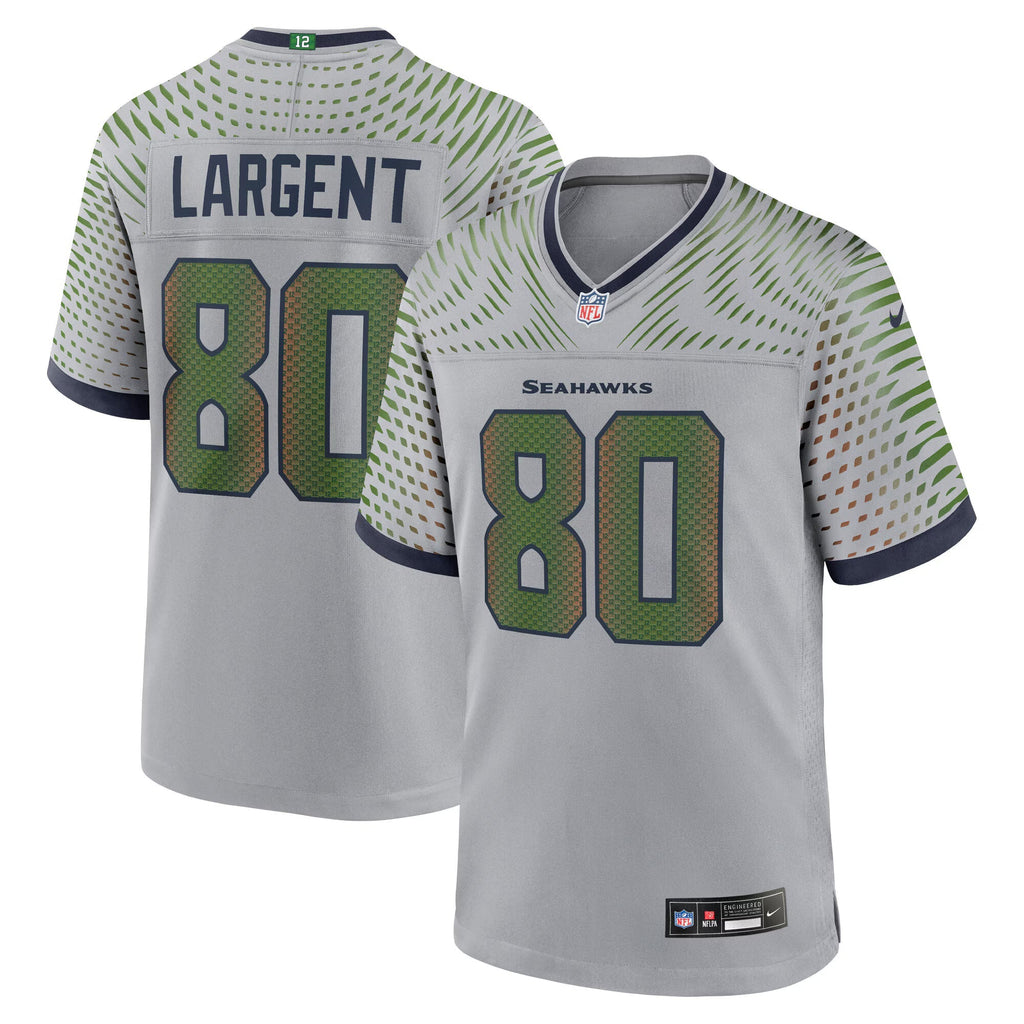 Seattle Seahawks Steve Largent Wolf Gray 2025 Rivalries Collection Retired Player Game Jersey