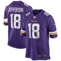 Minnesota Vikings Justin Jefferson Purple Game Jersey