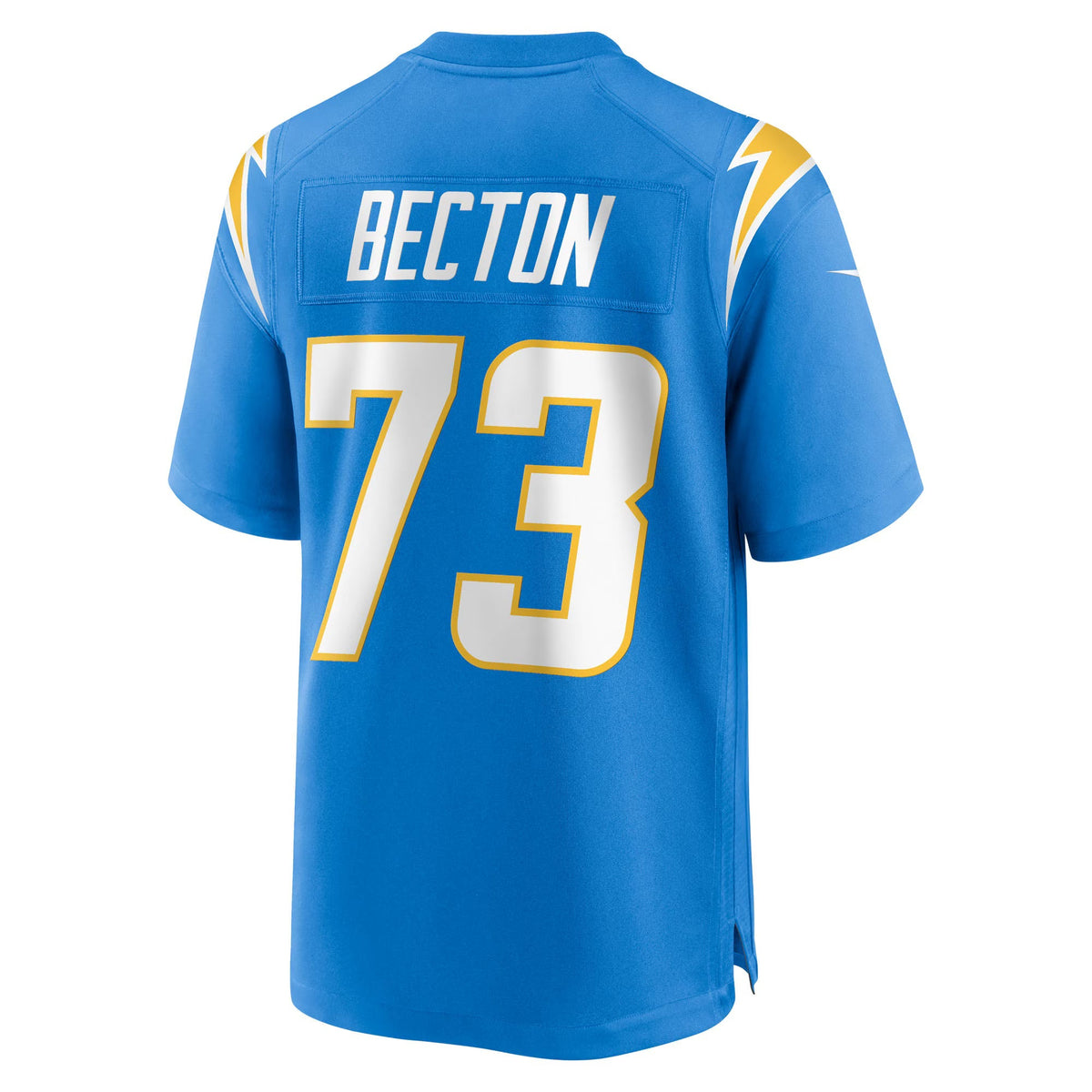 Los Angeles Chargers Mekhi Becton Powder Blue Team Game Jersey