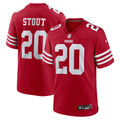 San Francisco 49ers Upton Stout Scarlet Team Game Jersey