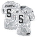 Indianapolis Colts Anthony Richardson Arctic Camo 2024 Salute to Service Limited Jersey