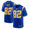 Los Angeles Chargers Brenden Rice Royal 2nd Alternate Game Player Jersey
