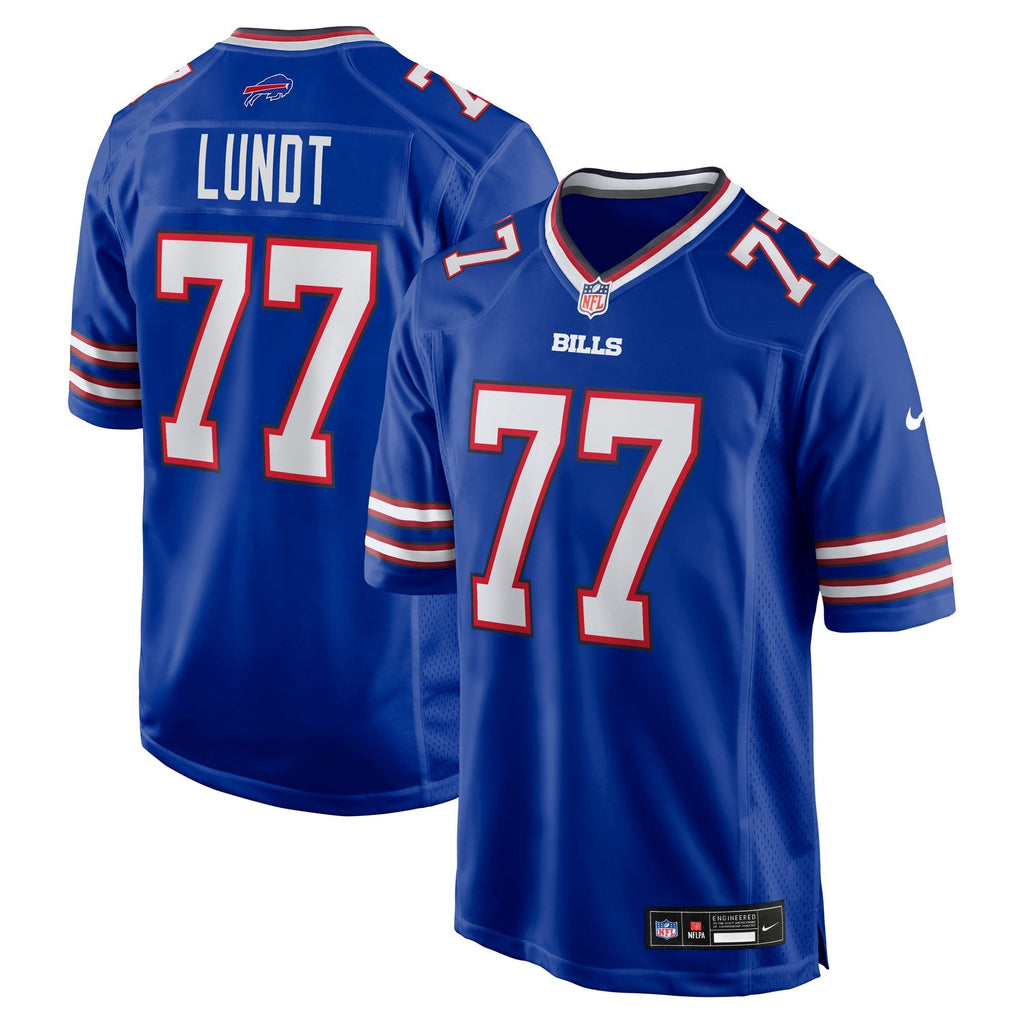 Buffalo Bills Chase Lundt Royal Team Game Jersey