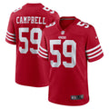 San Francisco 49ers De'Vondre Campbell Scarlet Team Game Jersey