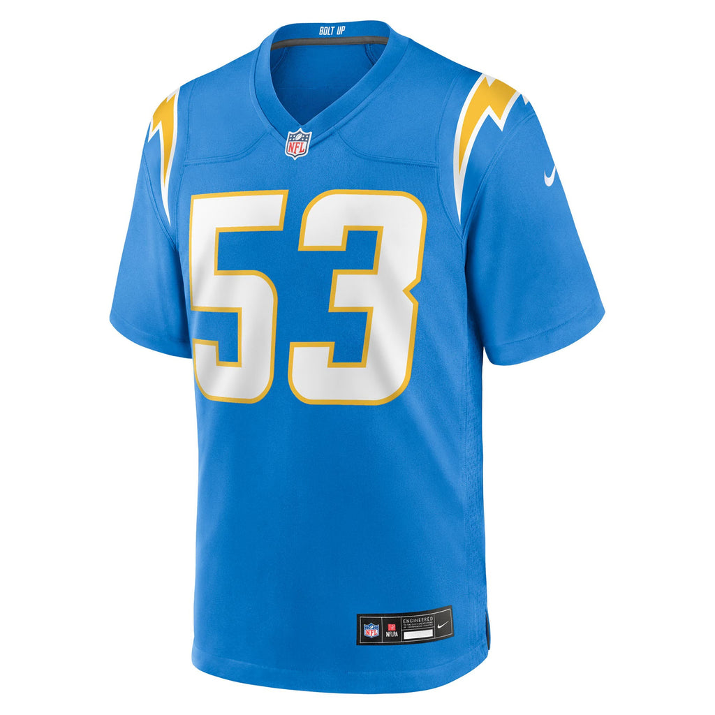 Los Angeles Chargers Del'Shawn Phillips Powder Blue Team Game Jersey