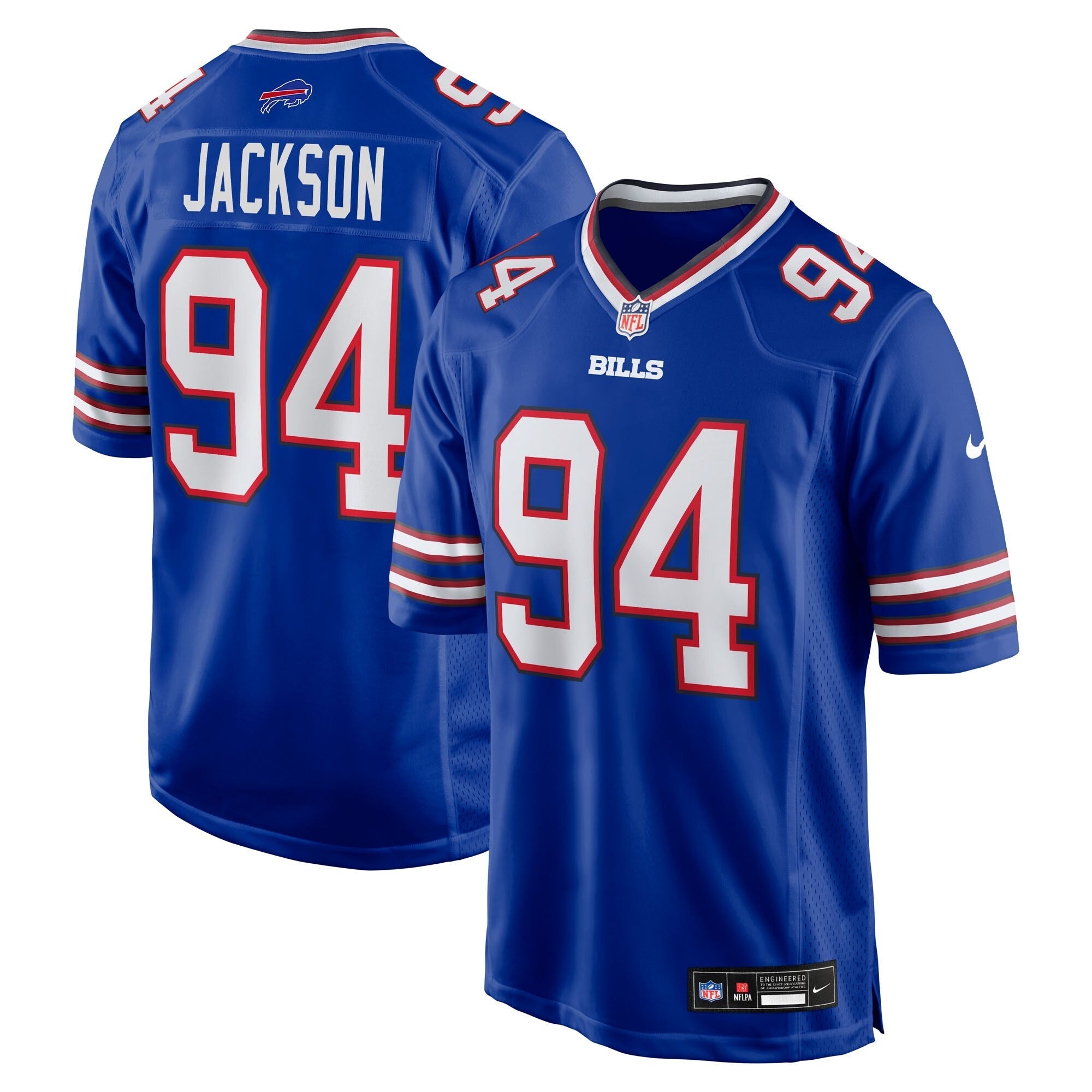 Buffalo Bills Landon Jackson Royal Team Game Jersey