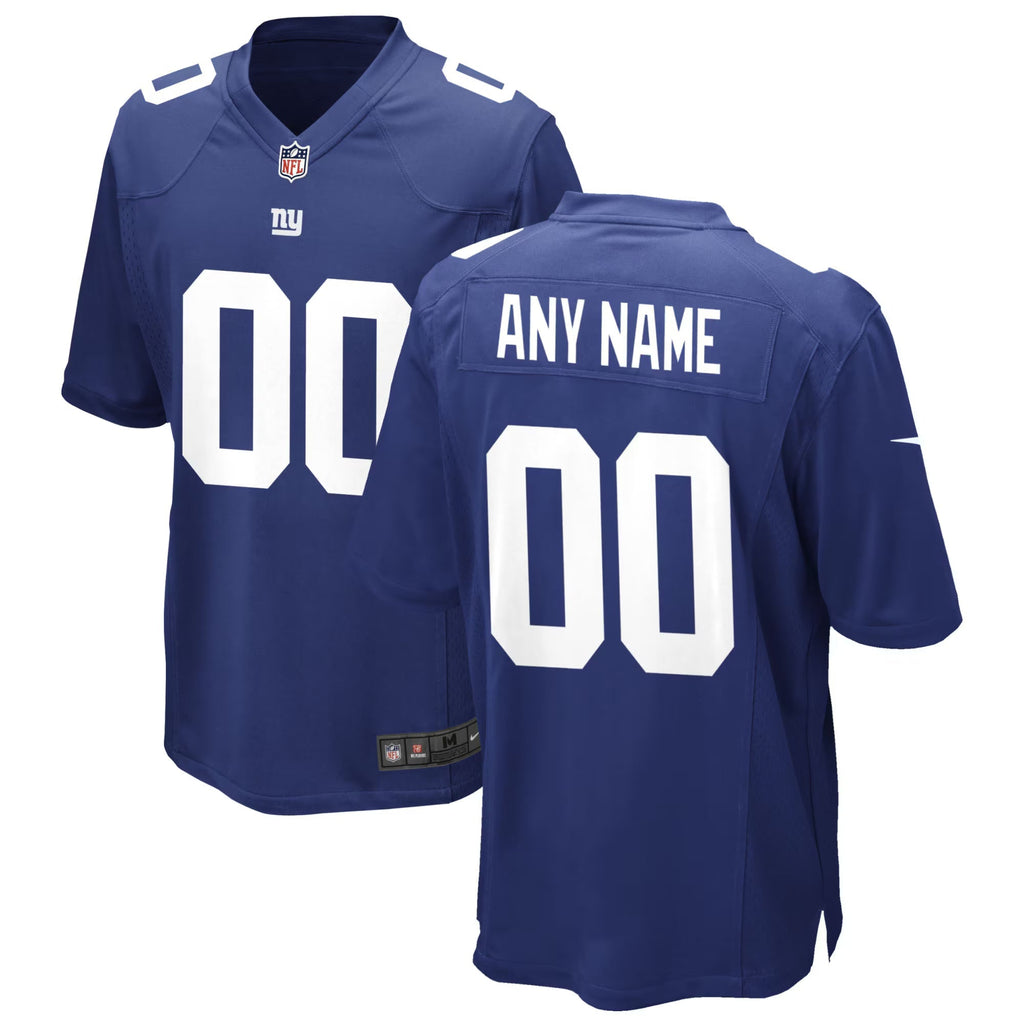 New York Giants Royal Custom Game Jersey