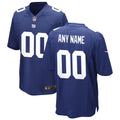 New York Giants Royal Custom Game Jersey