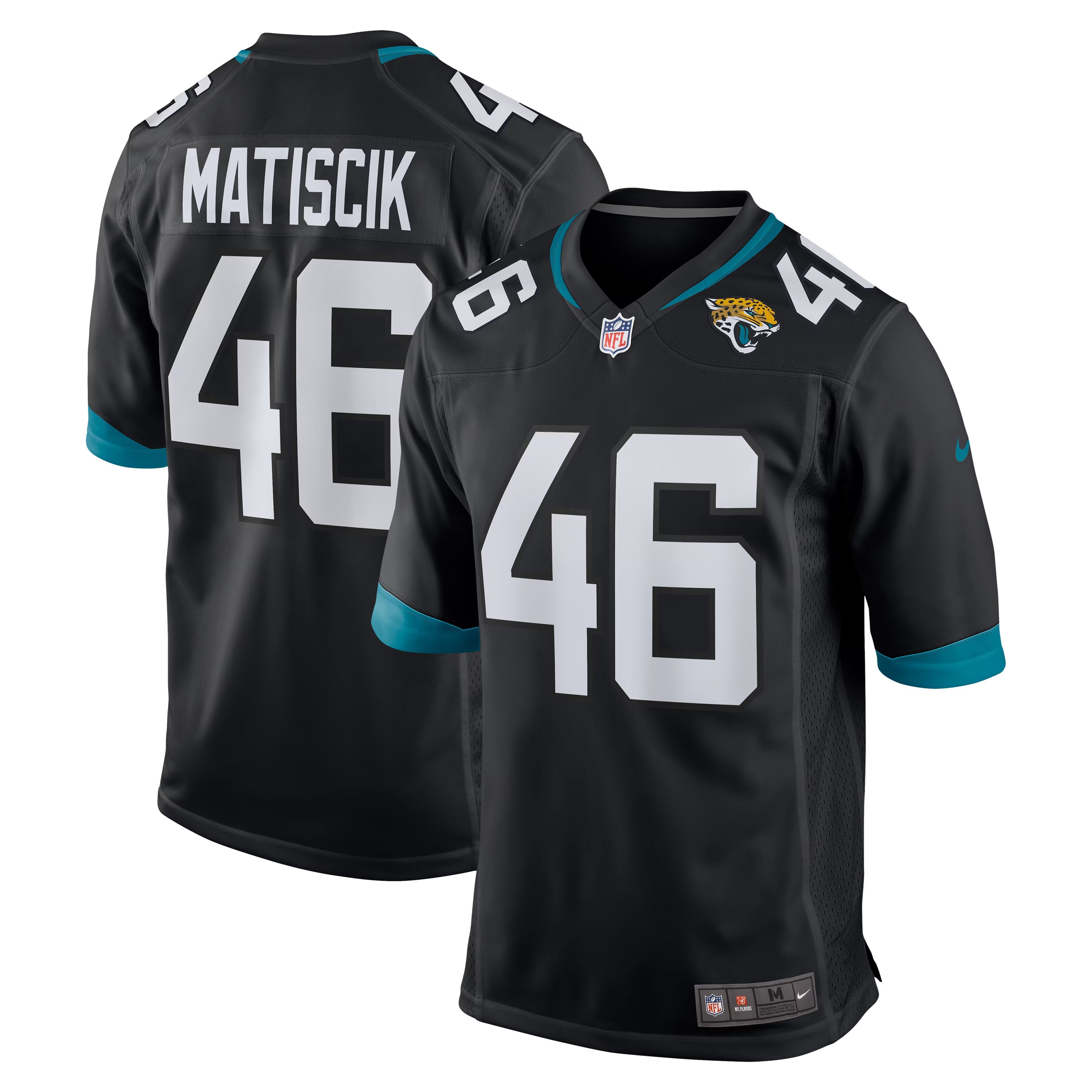 Jacksonville Jaguars Ross Matiscik Black Alternate Game Jersey